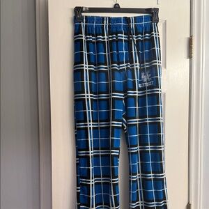 Blue Plaid Men's pajama pants size S
